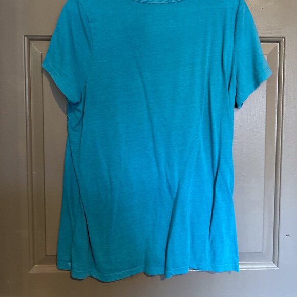 Size 0 Torrid Bright Blue T-shirt - Picture 3 of 3